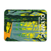 Magnet Flexible Parc national olympique Washington Hoh Rainforest (Horizontal)