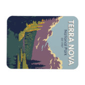 Magnet Flexible Parc national Terra-Nova Canada Tourisme Art Vinta (Horizontal)