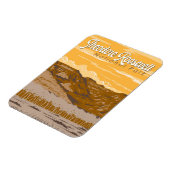 Magnet Flexible Parc national Theodore Roosevelt Illustration Art (Côté Gauche)