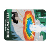 Magnet Flexible Parc national Vivid Yellowstone (Horizontal)