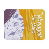 Magnet Flexible Parc national Wrangell St. Elias Illustration (Horizontal)