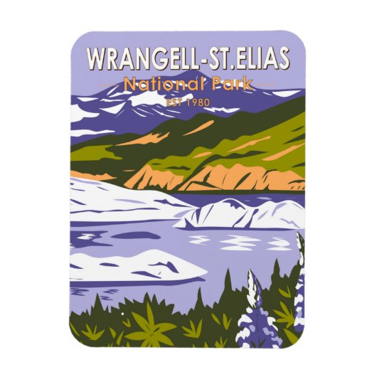 Magnet Flexible Parc national Wrangell St Elias Nizina Lake Alaska (Vertical)