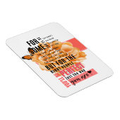 Magnet Flexible Parfait comme vous êtes illustré citation (Côté Droit)