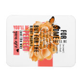 Magnet Flexible Parfait comme vous êtes illustré citation (Horizontal)