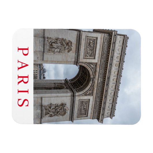 Magnet Flexible Paris Arc de Triomphe vue aimant frigo (Horizontal)