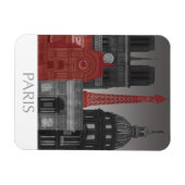 Magnet Flexible Paris Elevages par nuit - Rouge (Horizontal)