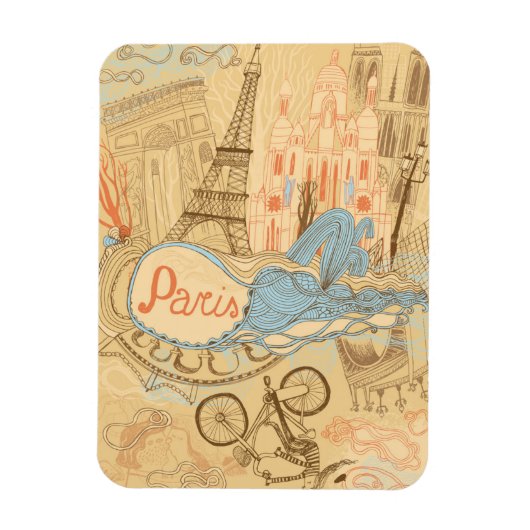 Magnet Flexible Paris en France (Vertical)