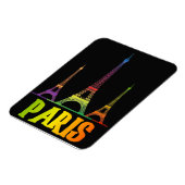 MAGNET FLEXIBLE PARIS ET TOUR EIFFEL AUX COULEURS GRADIENTES, INCO (Côté Gauche)