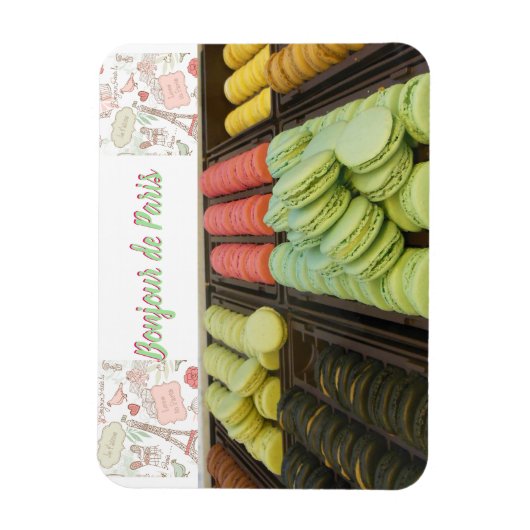 Magnet Flexible Paris France Macaron (Vertical)