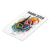 Magnet Flexible Paris France Tour Eiffel Cadeau (Côté Gauche)