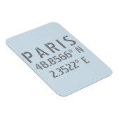 Magnet Flexible Paris Latitude & Longitude (Côté Droit)