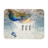 Magnet Flexible Paris peacock collage (Horizontal)