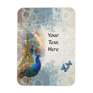 Magnet Flexible Paris peacock collage