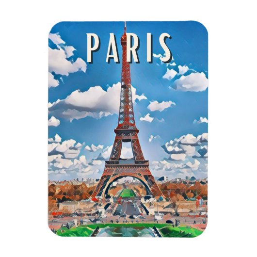Magnet Flexible Paris Photo Vintage (Vertical)
