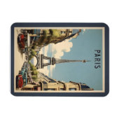Magnet Flexible Paris poster vintage (Horizontal)