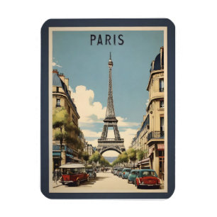 Magnet Flexible Paris poster vintage
