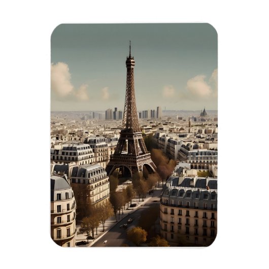 Magnet Flexible Paris poster vintage (Vertical)