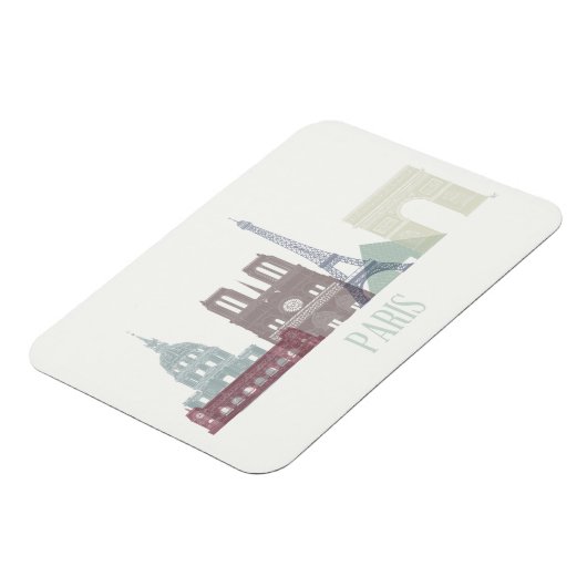 Magnet Flexible Paris Skyline (Côté Gauche)