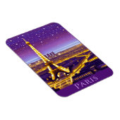 Magnet Flexible Paris sous un ciel étoilé violet (Côté Droit)