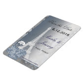 Magnet Flexible Paris thème enregistrer l'aimant de date (Côté Gauche)