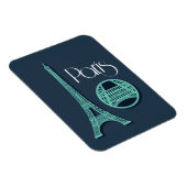 Magnet Flexible Paris Turquoise (Côté Droit)