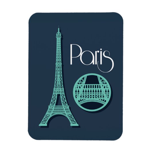 Magnet Flexible Paris Turquoise (Vertical)