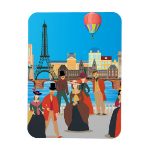 Magnet Flexible Paris victorien