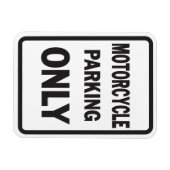 Magnet Flexible Parking Moto Seulement drôle (Horizontal)