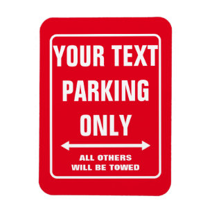 Magnet Flexible PARKING SUR MESURE SEULEMENT ÉCRAN humoristique a