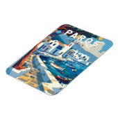 Magnet Flexible Paros Grèce Travel Art Vintage (Côté Gauche)