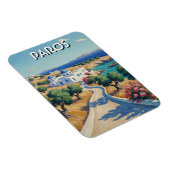 Magnet Flexible Paros Greece Islands Travel Watercolor  (Côté Droit)