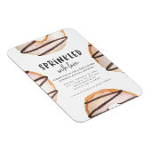 Magnet Flexible Parsemé de baby shower de beignes d'amour (Côté Droit)