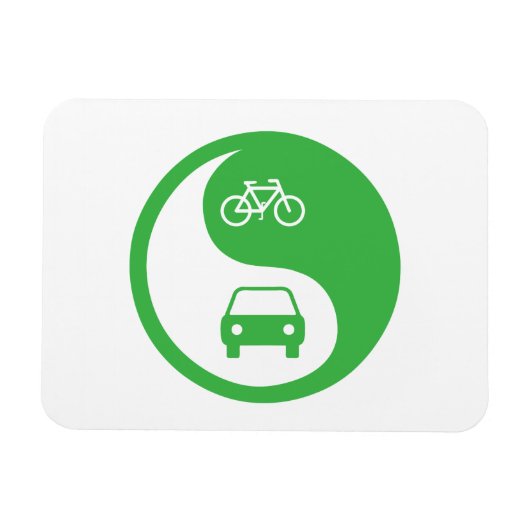 Magnet Flexible Partager la route Yin Yang (Horizontal)