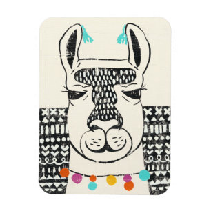 Magnet Flexible Parti Llama - Portrait