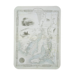 Magnet Flexible Partie de l'Australie du Sud, tiré d'une série de