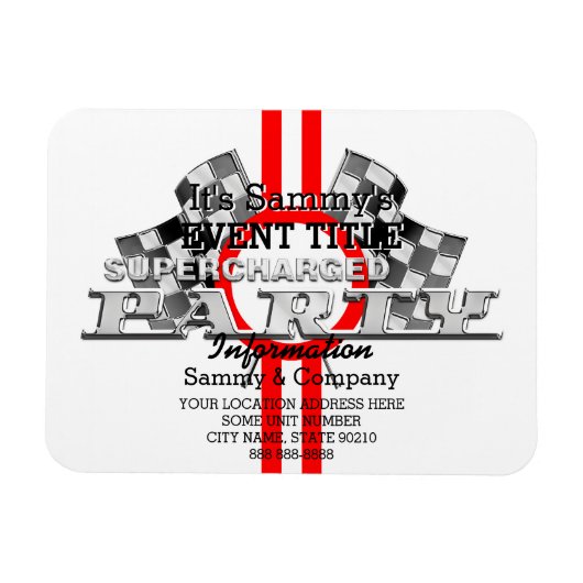 Magnet Flexible Partie de performance surchargée personnalisée (Horizontal)