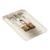 Magnet Flexible Parties scintillant à goutte photo Fiançailles mod (Côté Droit)