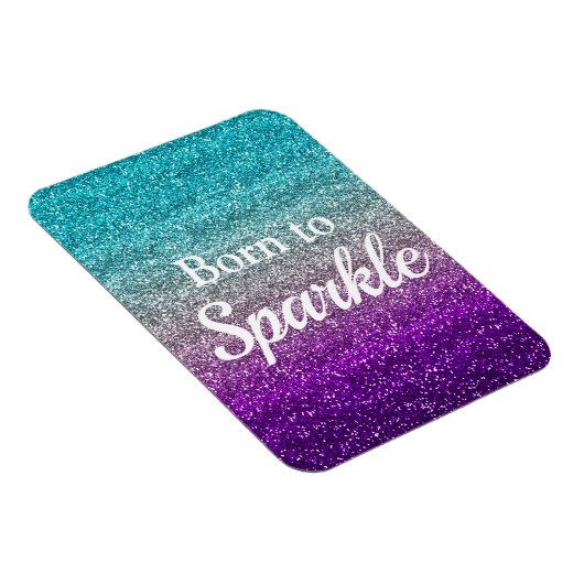 Magnet Flexible Parties scintillant bleu argenté violet Né à Spark (Côté Droit)