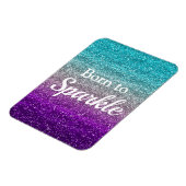 Magnet Flexible Parties scintillant bleu argenté violet Né à Spark (Côté Gauche)