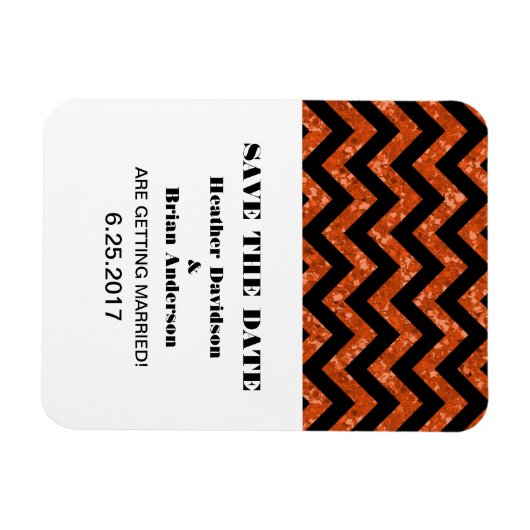 Magnet Flexible Parties scintillant Chevron Enregistrer l'aimant d (Horizontal)