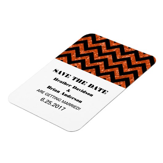 Magnet Flexible Parties scintillant Chevron Enregistrer l'aimant d (Côté Gauche)