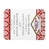 Magnet Flexible Parties scintillant Damask Las Vegas Mariage Enreg (Horizontal)