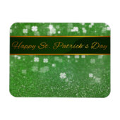 Magnet Flexible Parties scintillant de la Saint Patrick Shamrock (Horizontal)