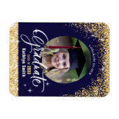 Magnet Flexible Parties scintillant d'or élégant Sparkling Graduat (Horizontal)