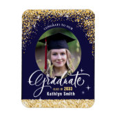 Magnet Flexible Parties scintillant d'or élégant Sparkling Graduat (Vertical)