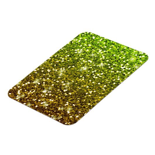 Magnet Flexible Parties scintillant en or vert clair chatoyantes (Côté Gauche)