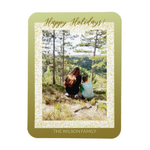 Magnet Flexible Parties scintillant encadrée une photo Joyeux vaca