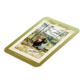 Magnet Flexible Parties scintillant encadrée une photo Joyeux vaca (Côté Gauche)