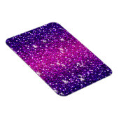 Magnet Flexible Parties scintillant Étincelles Purple Pink Texture (Côté Droit)