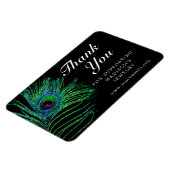 Magnet Flexible Parties scintillant moderne plumes Boho chic Merci (Côté Gauche)